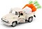 Easter Farmhouse Metal Truck with Bunny Butt Carrots Vintage Pickup Truck for Easter Spring Holiday Home Kitchen Tiered Tray Tabletop Bookshelf Decor